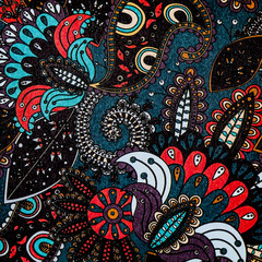 Arrière plan au motif graphique coloré