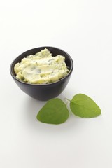 Butter with oregano and garlic