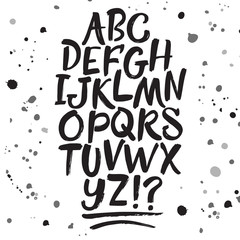 Calligraphy vector font