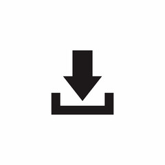 Fototapeta premium Download vector icon, download symbol vector