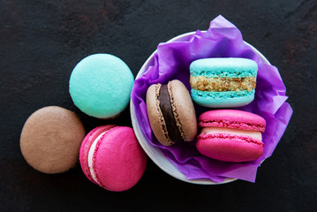 Colorful macaroons