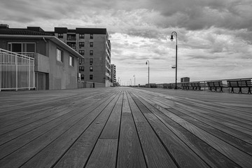 Empty Long Island Boardwalk