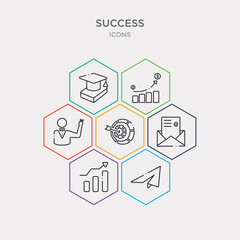 simple set of send, graphics, newsletter, planning icons, contains such as icons celebrity, line graph, study and more. 64x64 pixel perfect. infographics vector