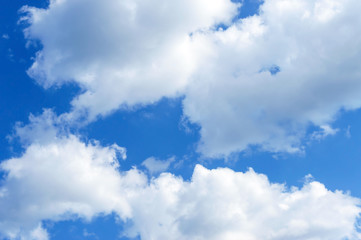 Obraz premium Beautiful blue sky with clouds. Cloudy sky in good weather.