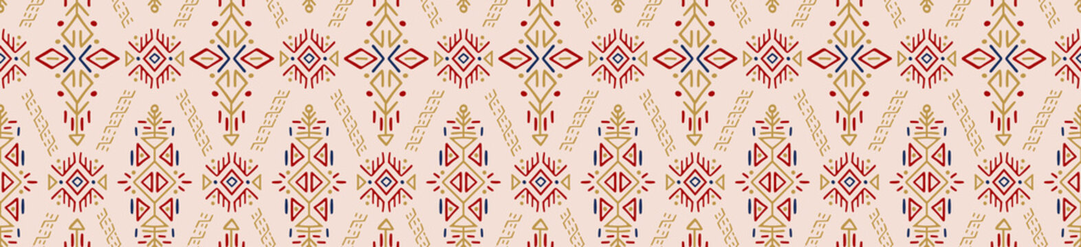 African Ethnic Vector Seamless Pattern