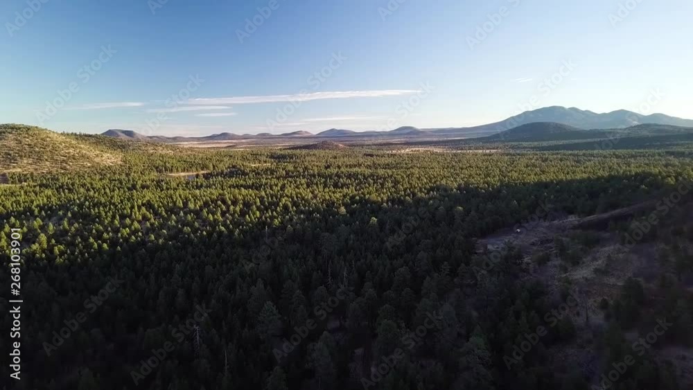 Sticker aerial view of williams arizona