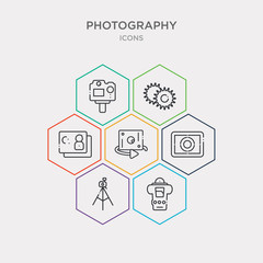 simple set of light meter, tripod, metering, chroma icons, contains such as icons night mode, contrast, high quality and more. 64x64 pixel perfect. infographics vector