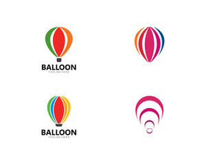 Balloon vector icon template design 