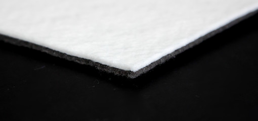 water proofing membrane on white background