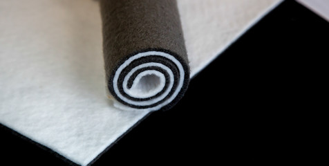 water proofing membrane on white background