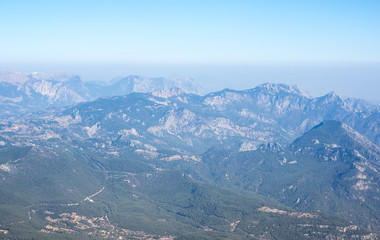 Panoramic view from the peak of Tahtali