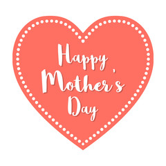 Happy Mother's Day Postcard vector illustration