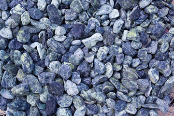 Gray gravel stone floor texture background