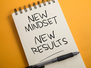 Self Development Motivational Words Quotes Concept, New Mindset Result