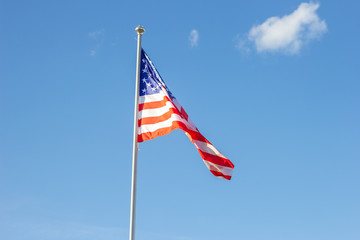 us flag sky  american patriotic