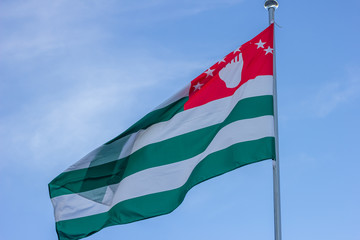 flag abkhazia national  sky  banner