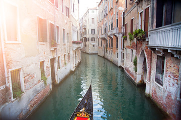 Fototapeta na wymiar Gondolas of Venice