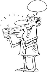 Happy businessman. Business and finance concept