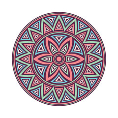 Mandala. Creative circular ornament. Round symmetrical pattern.
