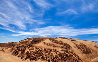 Tenerife, view from hiking path to the summit