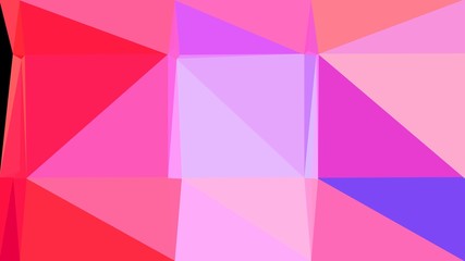 abstract geometric background with triangles and orchid, crimson and neon fuchsia colors. for poster, banner, wallpaper or texture