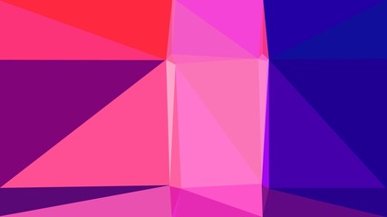 Obraz premium abstract geometric background with triangles and mulberry , indigo and hot pink colors. for poster, banner, wallpaper or texture