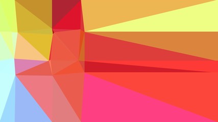 minimalistic triangle geometric background with khaki, tomato and peru colors for poster, cards, wallpaper or background texture