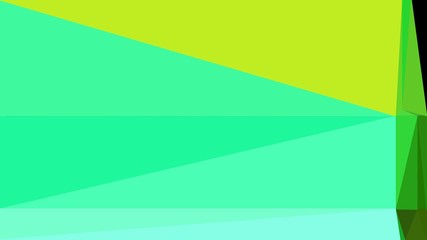 Obraz premium geometric turquoise, yellow green and very dark green color background. for creative poster, cards, wallpaper or texture design