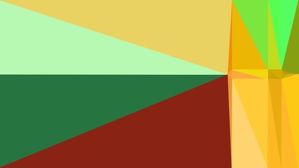 abstract geometric background with sea green, saddle brown and pastel orange colors. geometric triangle style composition for poster, cards, wallpaper or texture