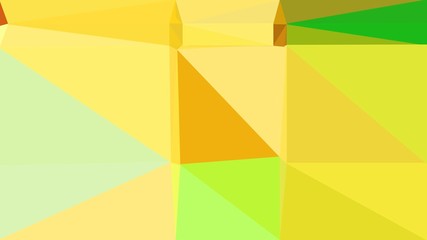 minimalistic triangle geometric background with pastel orange, pale golden rod and lime green colors for poster, cards, wallpaper or background texture