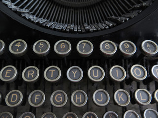 old typewriter keyboard