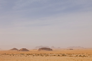 Fototapeta na wymiar Wadi Rum, Jordania, Oriente Medio