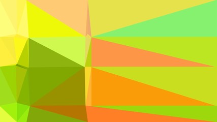 abstract geometric background with triangles and green yellow, yellow green and golden rod colors. for poster, banner, wallpaper or texture