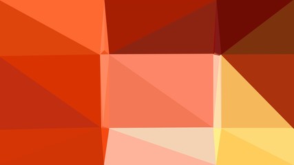 burly wood, firebrick and salmon colored contemporary art. simple geometric shape background for poster, banner, wallpaper or texture