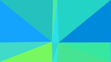 triangle background abstract with medium turquoise, turquoise and pastel green colors. backdrop style for poster element, cards, wallpaper or texture