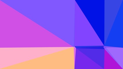 Fototapeta premium abstract geometric background with triangles and medium slate blue, light pink and medium orchid colors. for poster, banner, wallpaper or texture