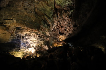 tunel de lave de la Cueva de los Verdes, Lanzarote