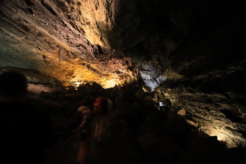 tunel de lave de la Cueva de los Verdes, Lanzarote