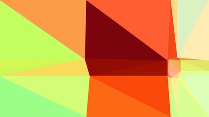 geometric triangle abstract background with khaki, orange red and maroon colors for poster, cards, wallpaper or backdrop texture