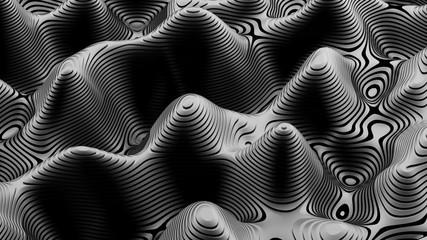 Abstract black background. 3d illustration, 3d rendering.