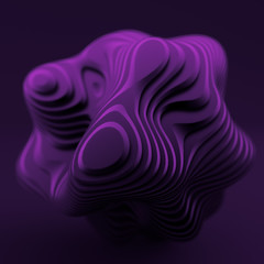 Abstract black purple background. 3d illustration, 3d rendering.