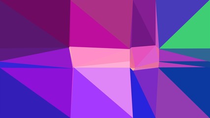 dark orchid, dark slate blue and pastel magenta color geometric triangle background. simple illustration trendy abstract for poster design, cards, wallpaper or texture