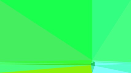 Obraz premium modern contemporary art with vivid lime green, aqua marine and lawn green colors. simple geometric background for poster, cards, wallpaper or texture