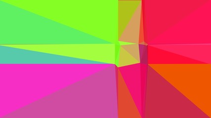 geometric crimson, yellow green and neon fuchsia color background. for creative poster, cards, wallpaper or texture design
