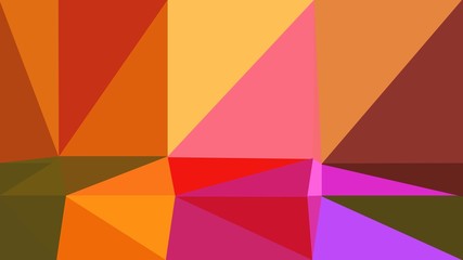 geometric triangle abstract background with coffee, medium orchid and chocolate colors for poster, cards, wallpaper or backdrop texture