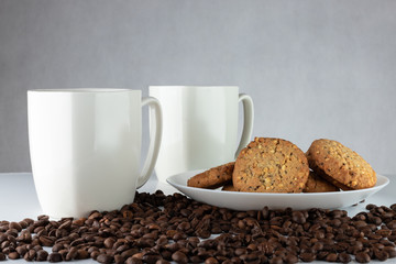 Coffee and cookies.