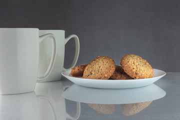 Coffee and cookies.