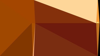 abstract geometric background with triangles and chocolate, skin and black colors. for poster, banner, wallpaper or texture