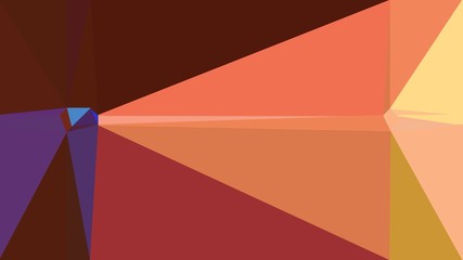 abstract geometric background with old mauve, chocolate and coral colors. geometric triangle style composition for poster, cards, wallpaper or texture