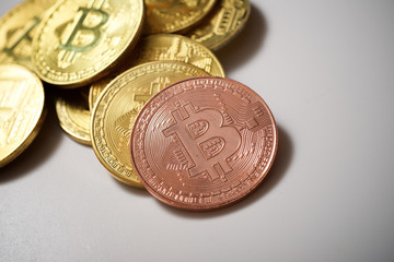 Bitcoins concept view